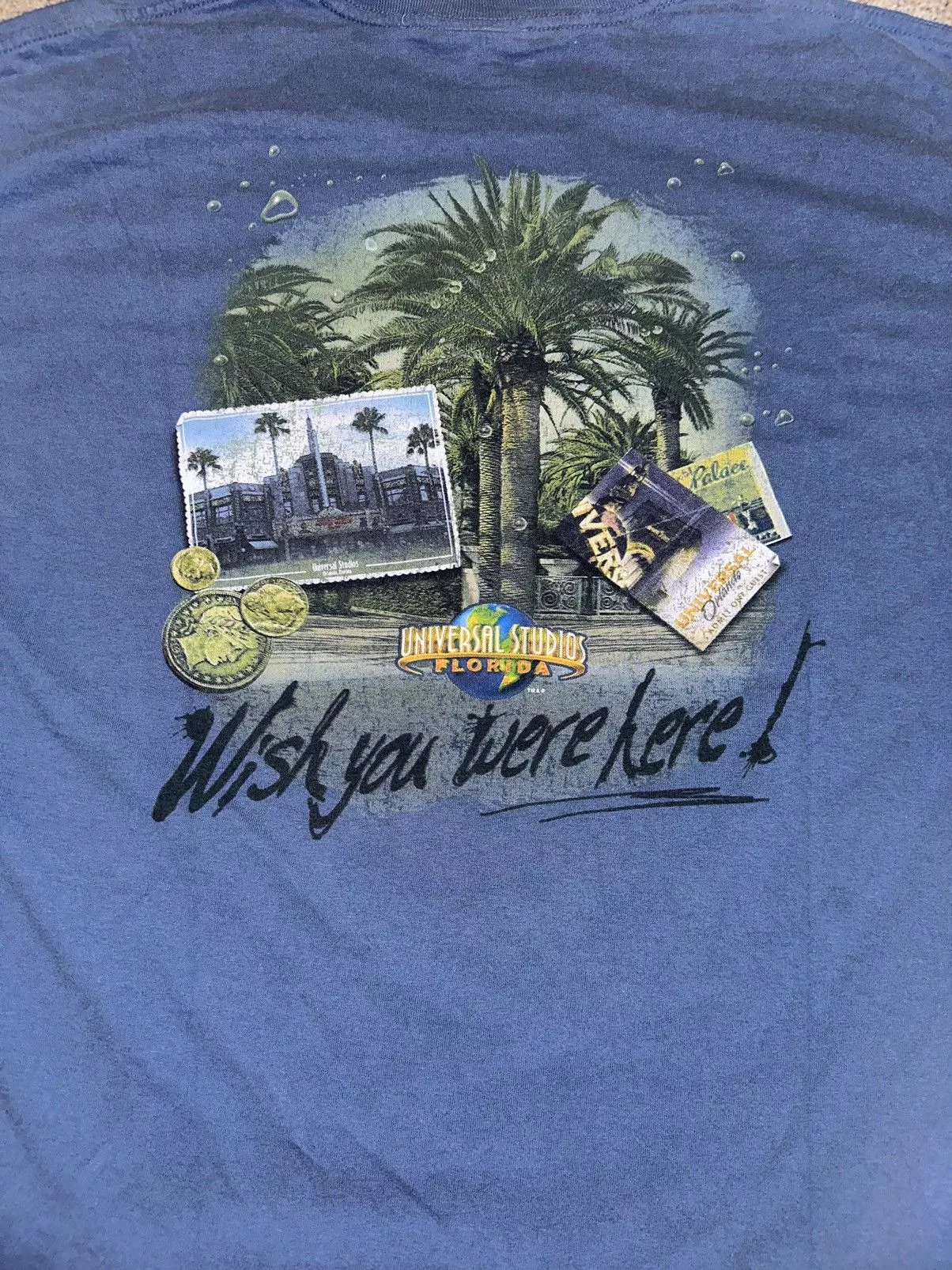 Universal Studios Short Sleeve T Shirts Universal Studios × Vintage Universal Studios Florida T-Shirt Blue