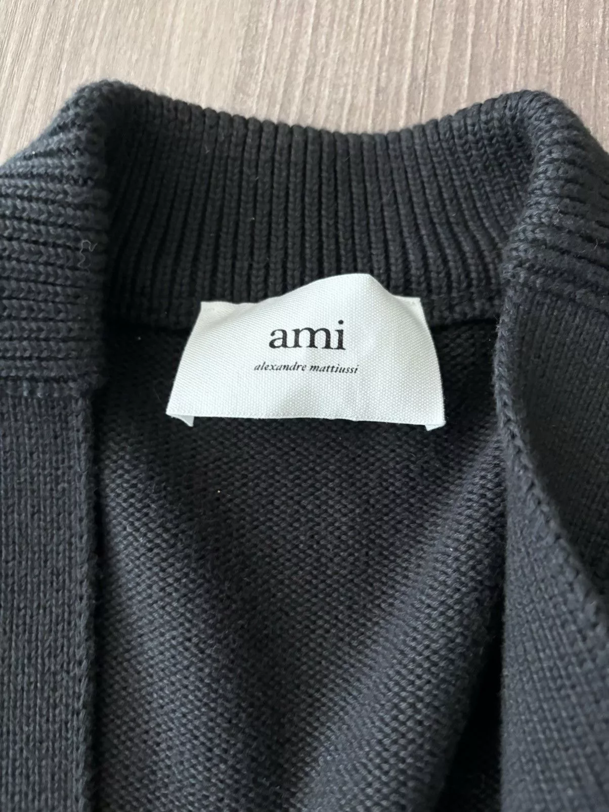 AMI Sweaters Knitwear Ami Cardigan Black