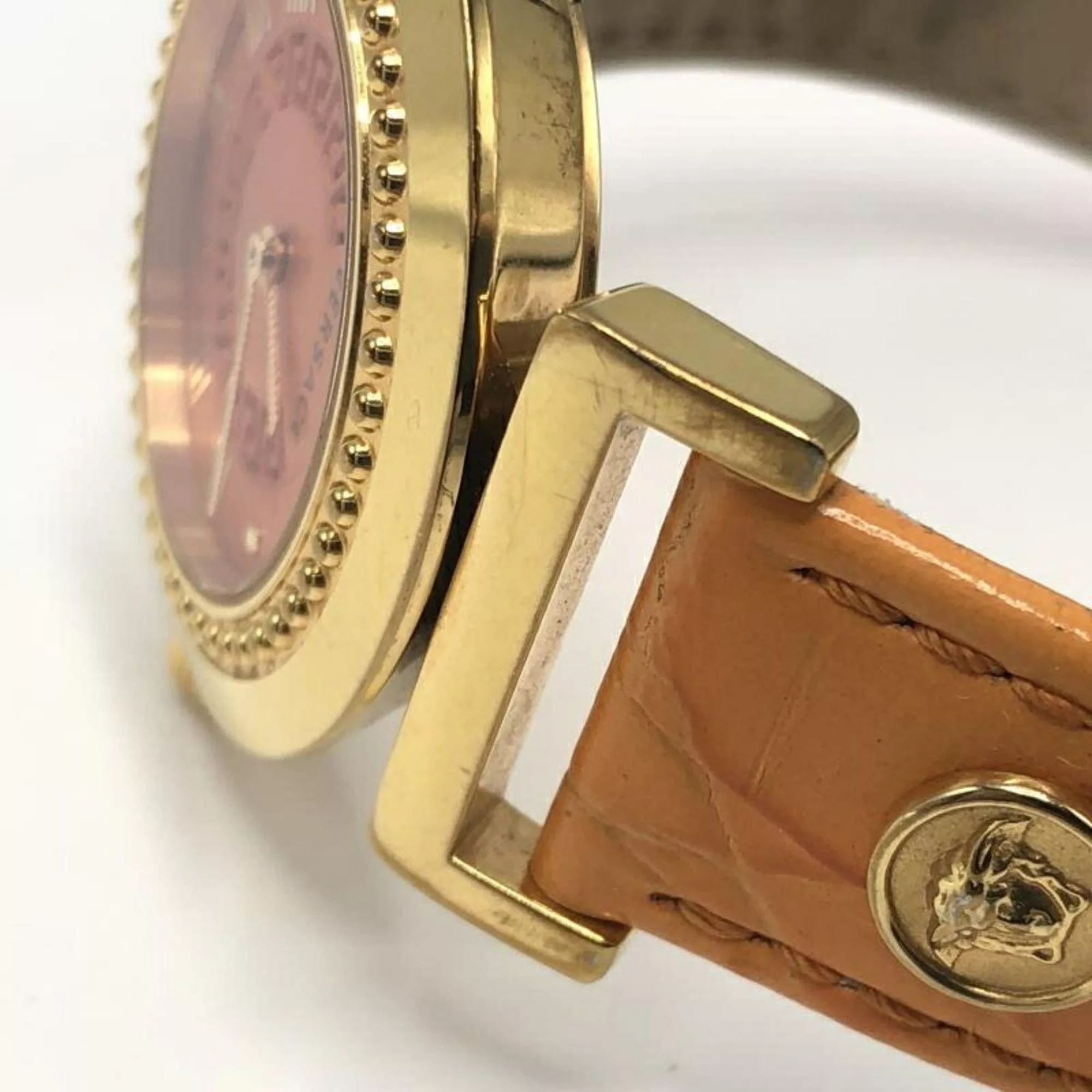 Versace Watches VERSACE Vanity Watch Orange Versace