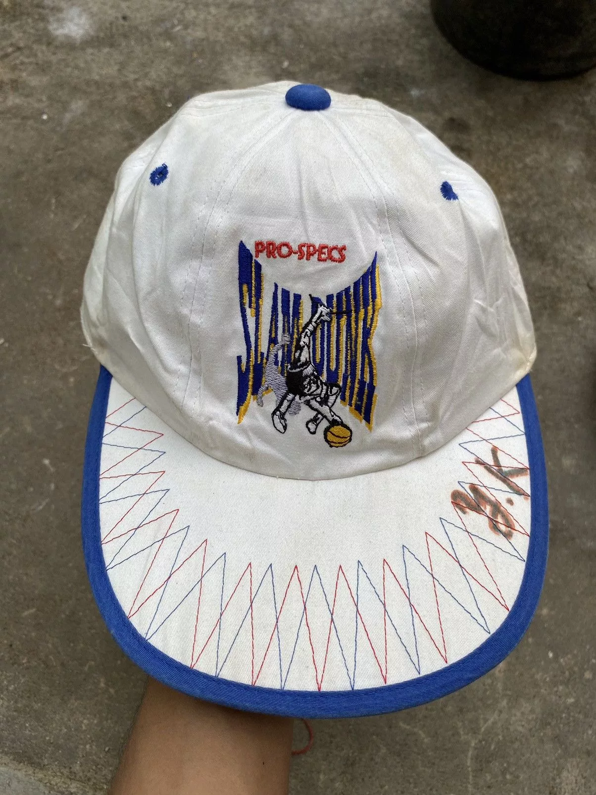 Anime Hats Anime × Vintage Vintage Slamk Dunk Hats 90s White