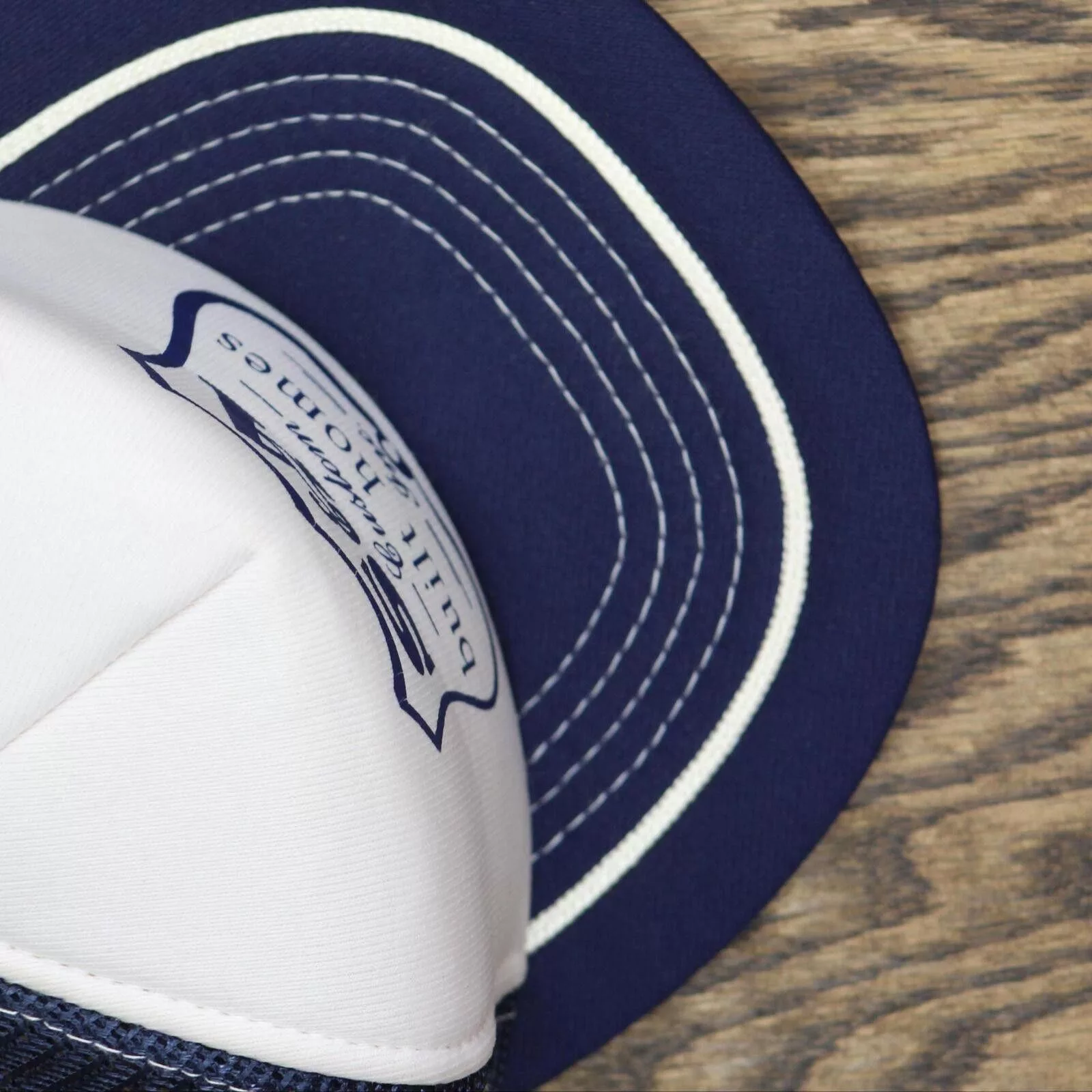 Designer Hats Designer S&A Custom Built Homes Vintage Trucker Hat Blue / White OS