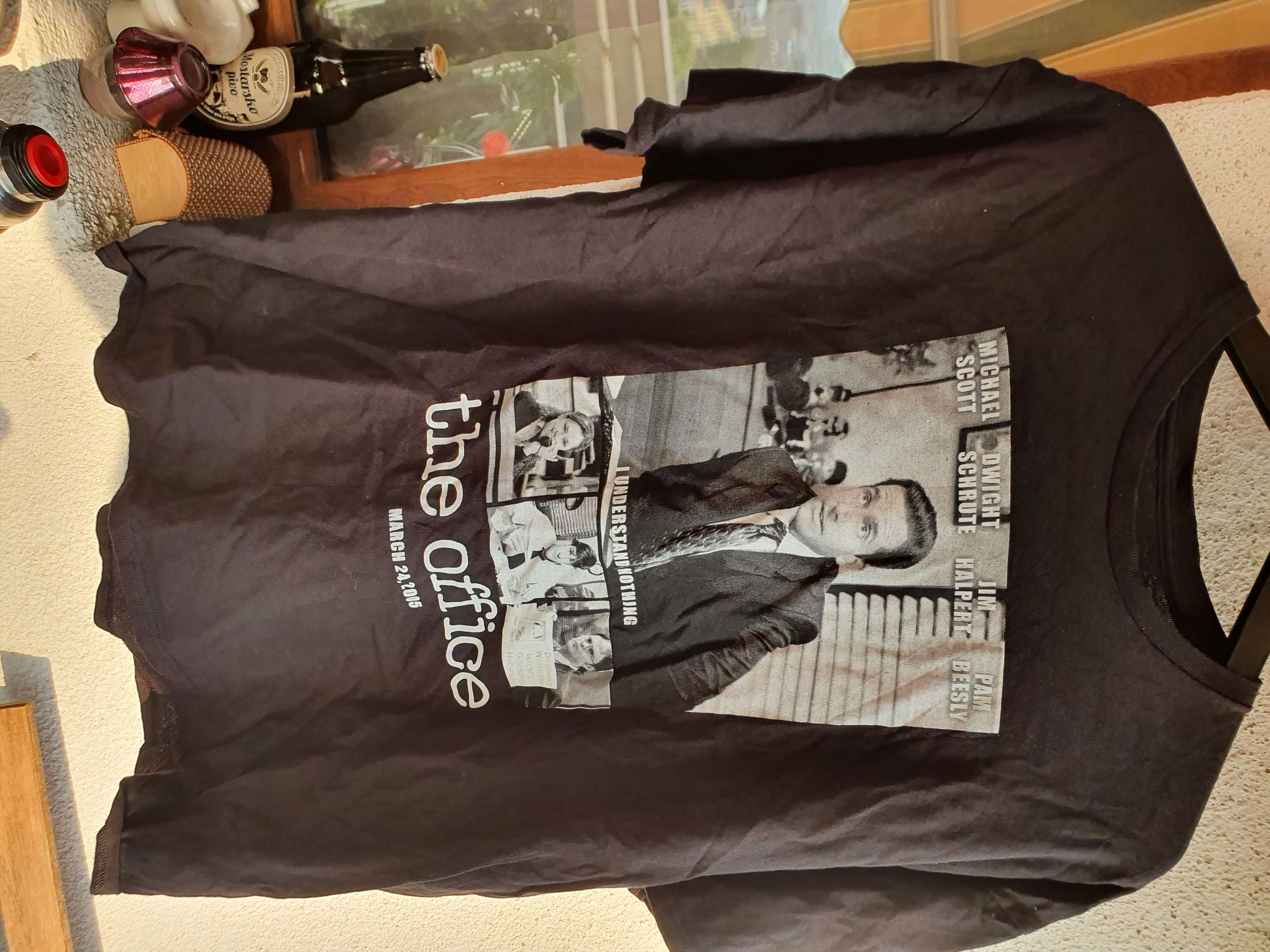 Other Short Sleeve T Shirts Other The Office Michael DWIGHT Jim Dunder Mifflin PAPER CO,sz XL Black Vintage