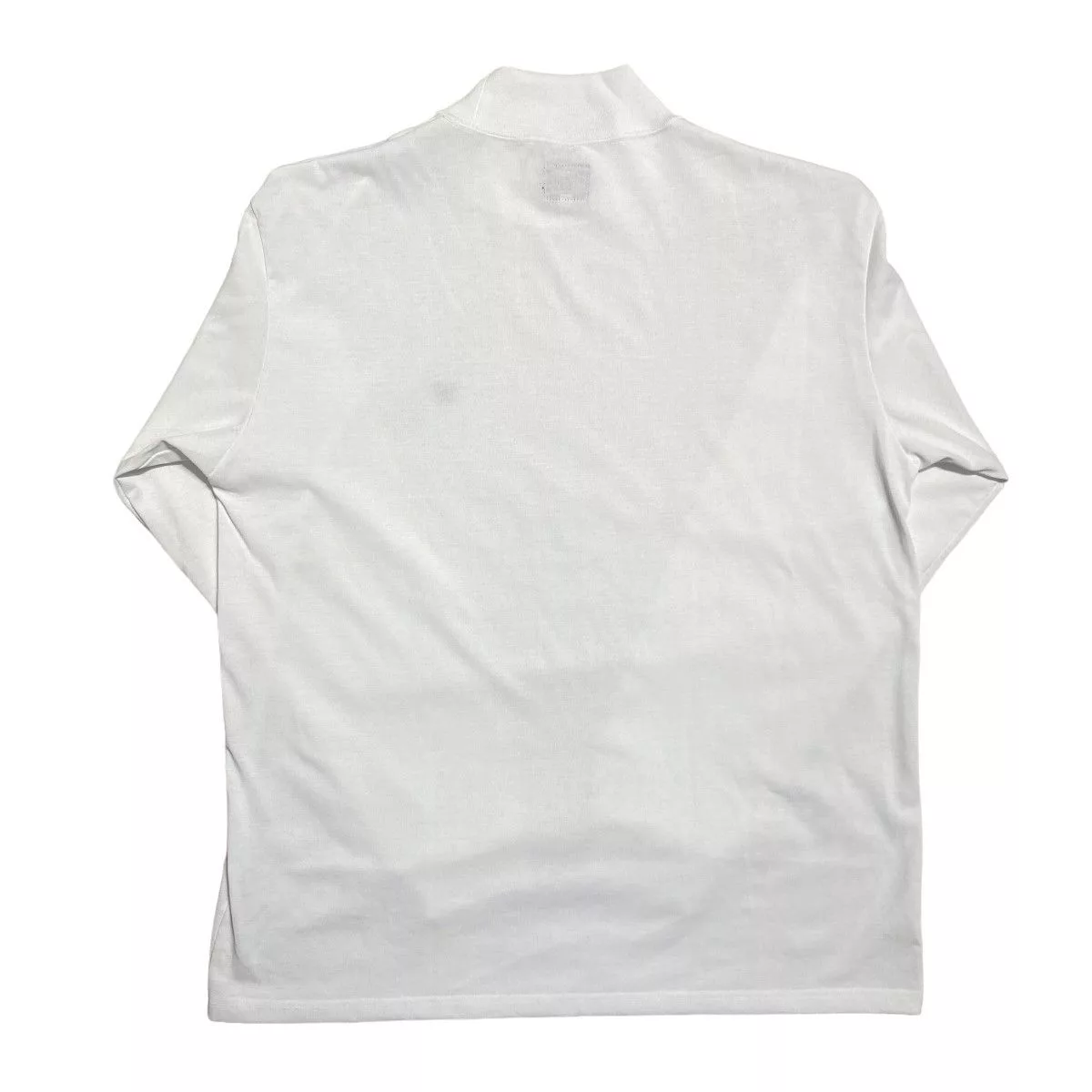 Needles Long Sleeve T Shirts Needles Long Sleeve High Neck Polyester Tshirt White