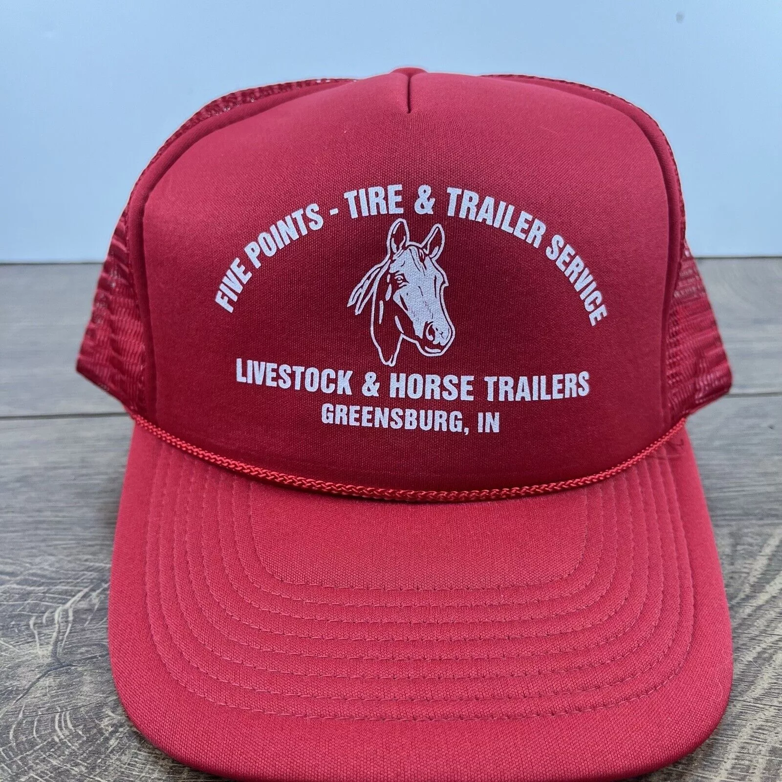 Other Hats Other Five Points Tire Trailer Hat Livestock Horse Adjustable Hat Red
