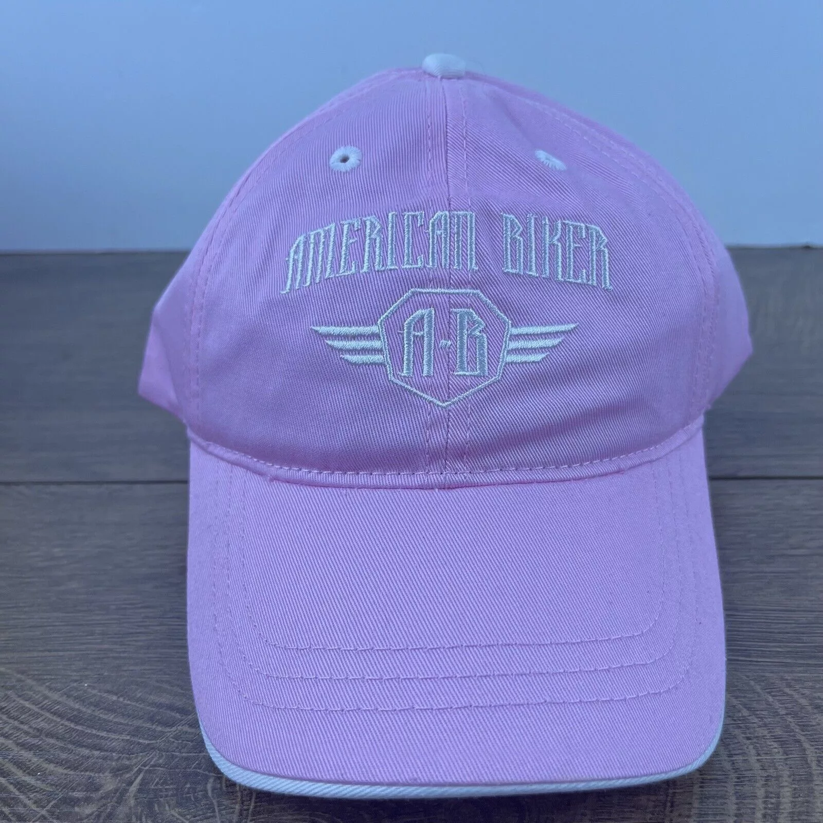 Other Hats Other American Biker Hat Motorcycle Pink Cap Adjustable Pink Adult