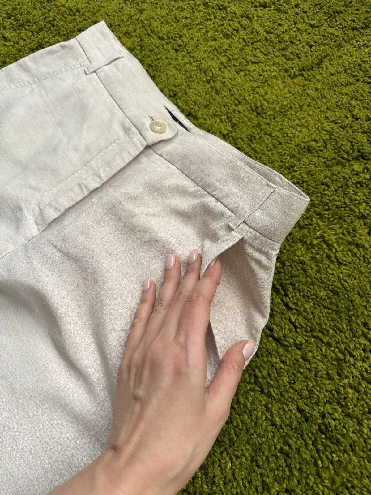 Designer Pants Designer × Max Mara × Weekend Max Mara Max Mara Weekend wide leg culottes pants Beige