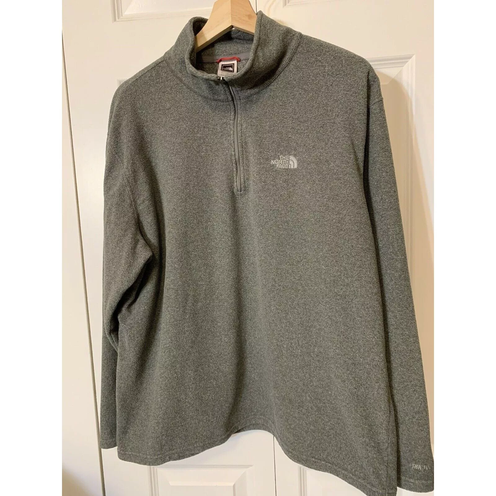 The North Face Light Jackets The North Face Men’s Sz L TKA 100 Fleece Jacket Gray 1/4 Qua