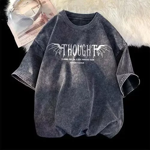 Designer Shirts Button Ups Designer Rose Graphic Short Sleeve Oversized Gray Streetwear