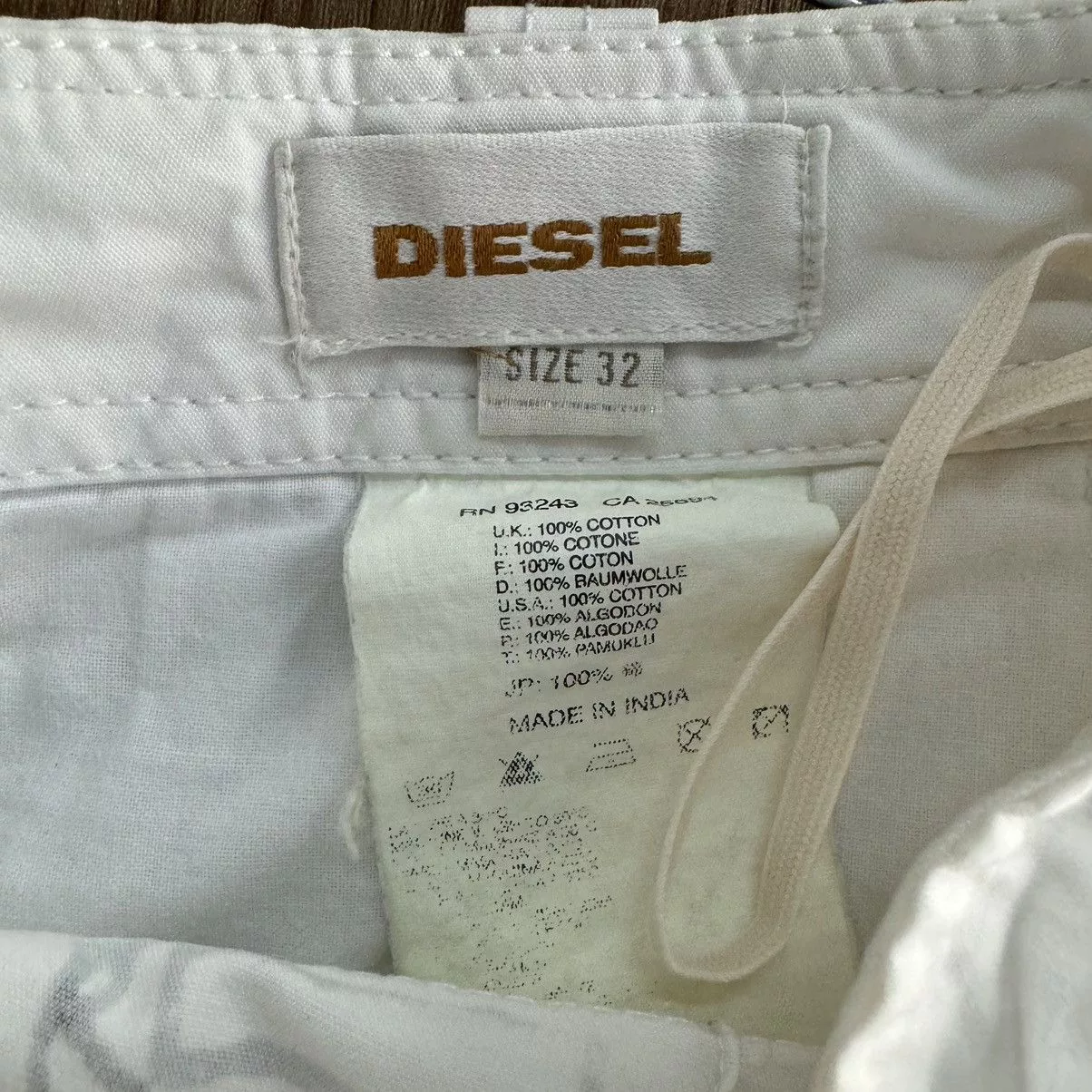 Diesel Shorts Diesel Grafitti Shorts White
