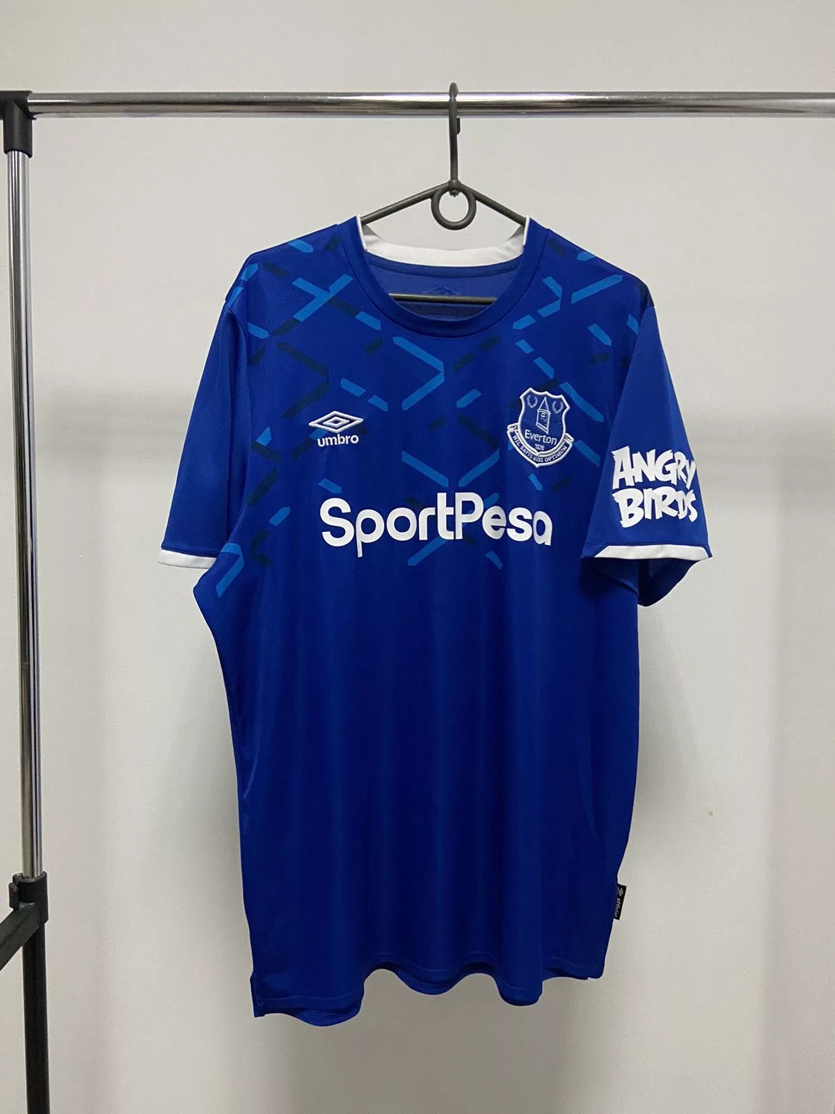 Umbro Short Sleeve T Shirts Umbro × Vintage Umbro Everton SportPesa Angry Birds Big Logo Vintage T shirt Blue