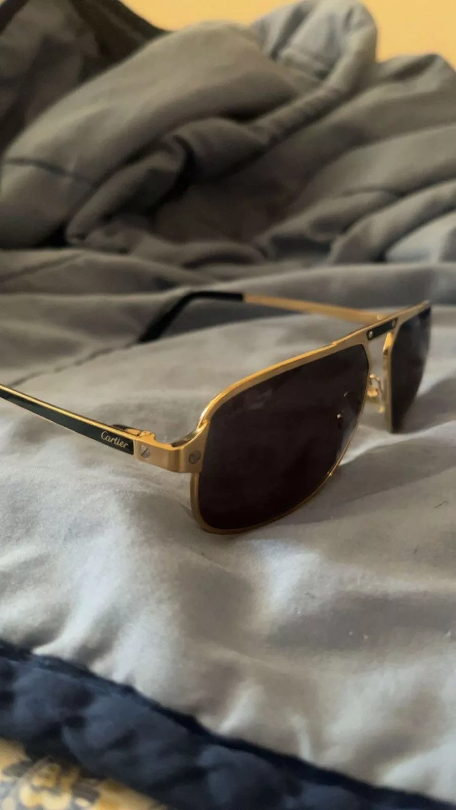 Cartier Glasses Cartier Aviator Gold