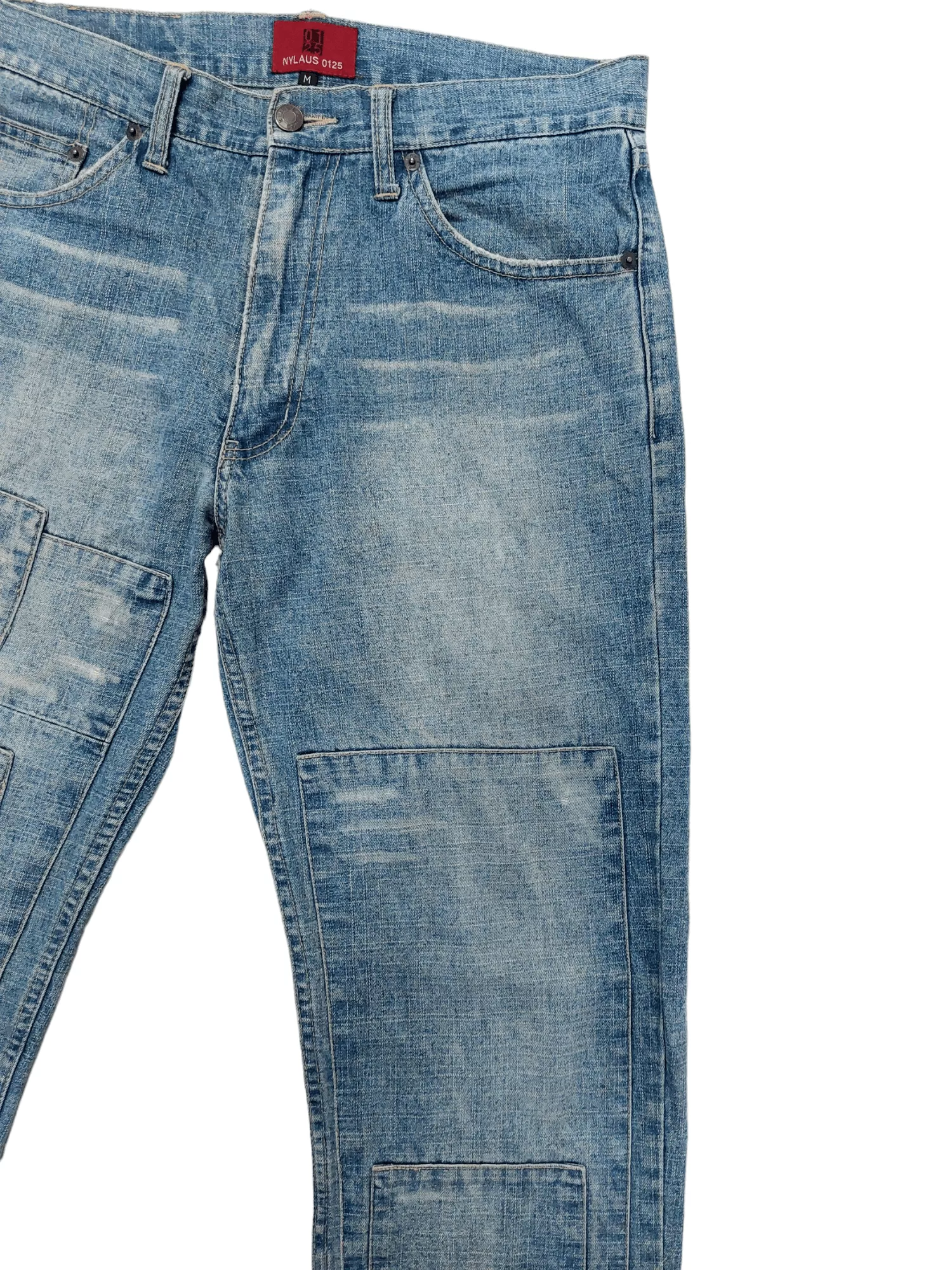 Designer Denim Designer × If Six Was Nine Nylaus 0125 Patchwork Denim Blue