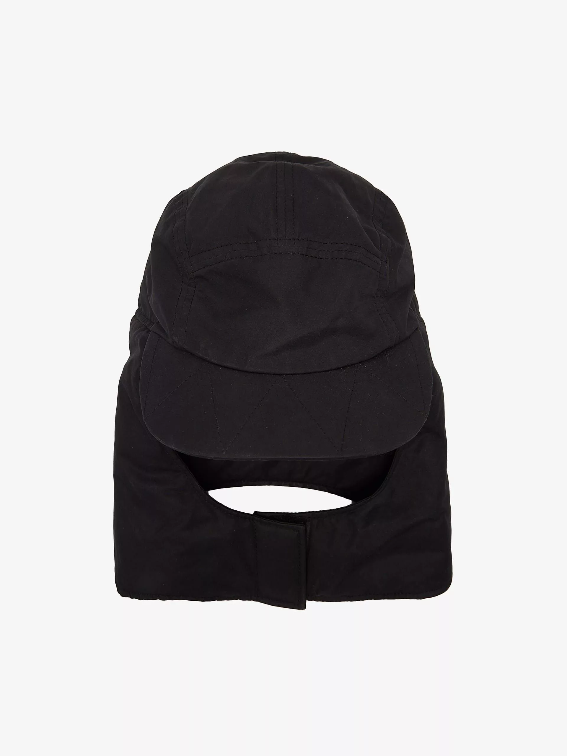 Jacquemus Hats Jacquemus Black 6 Panel Earflap Cotton and Polyamide Cap