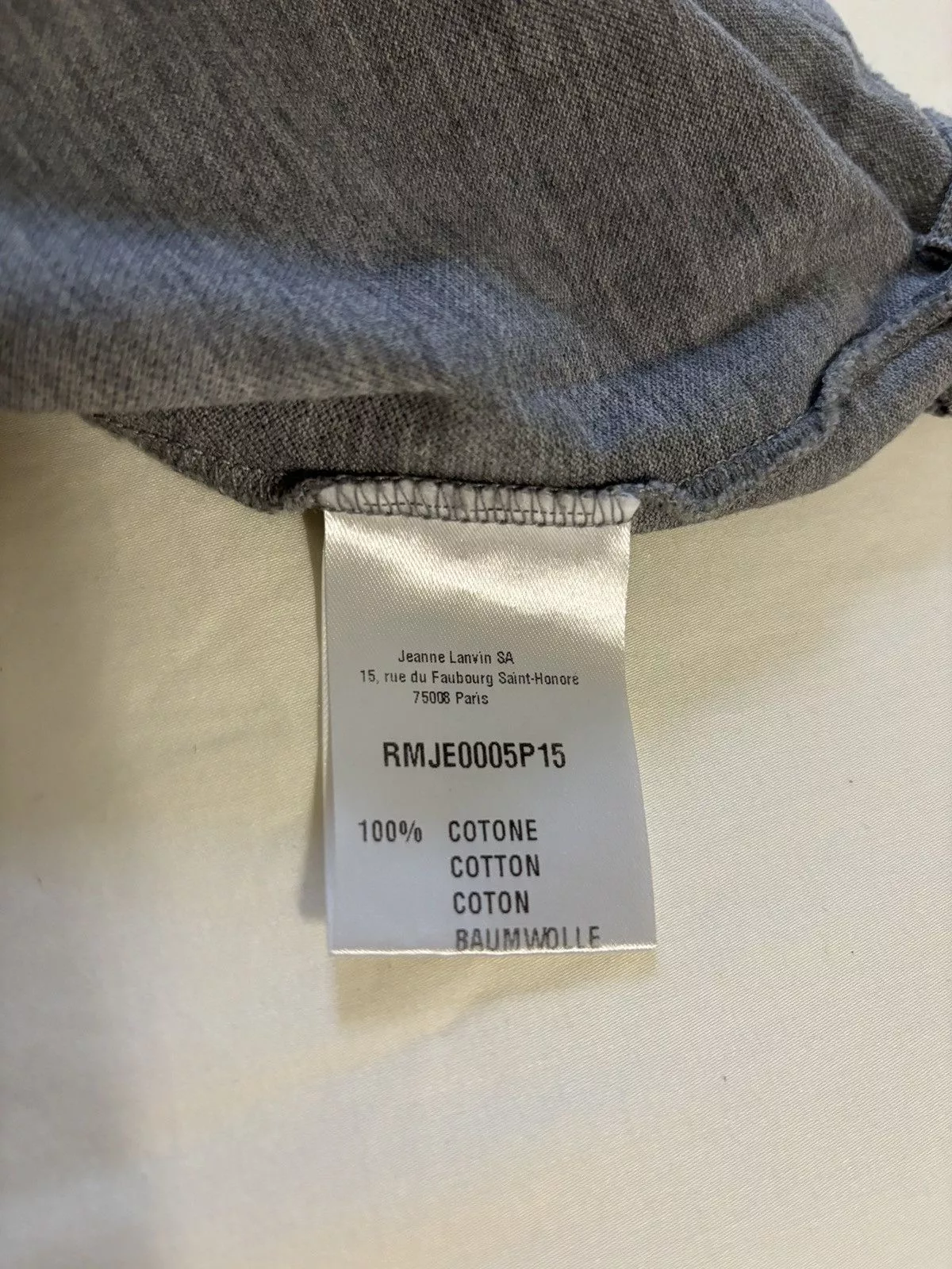 Lanvin Polos Lanvin men’s polo shirt Gray
