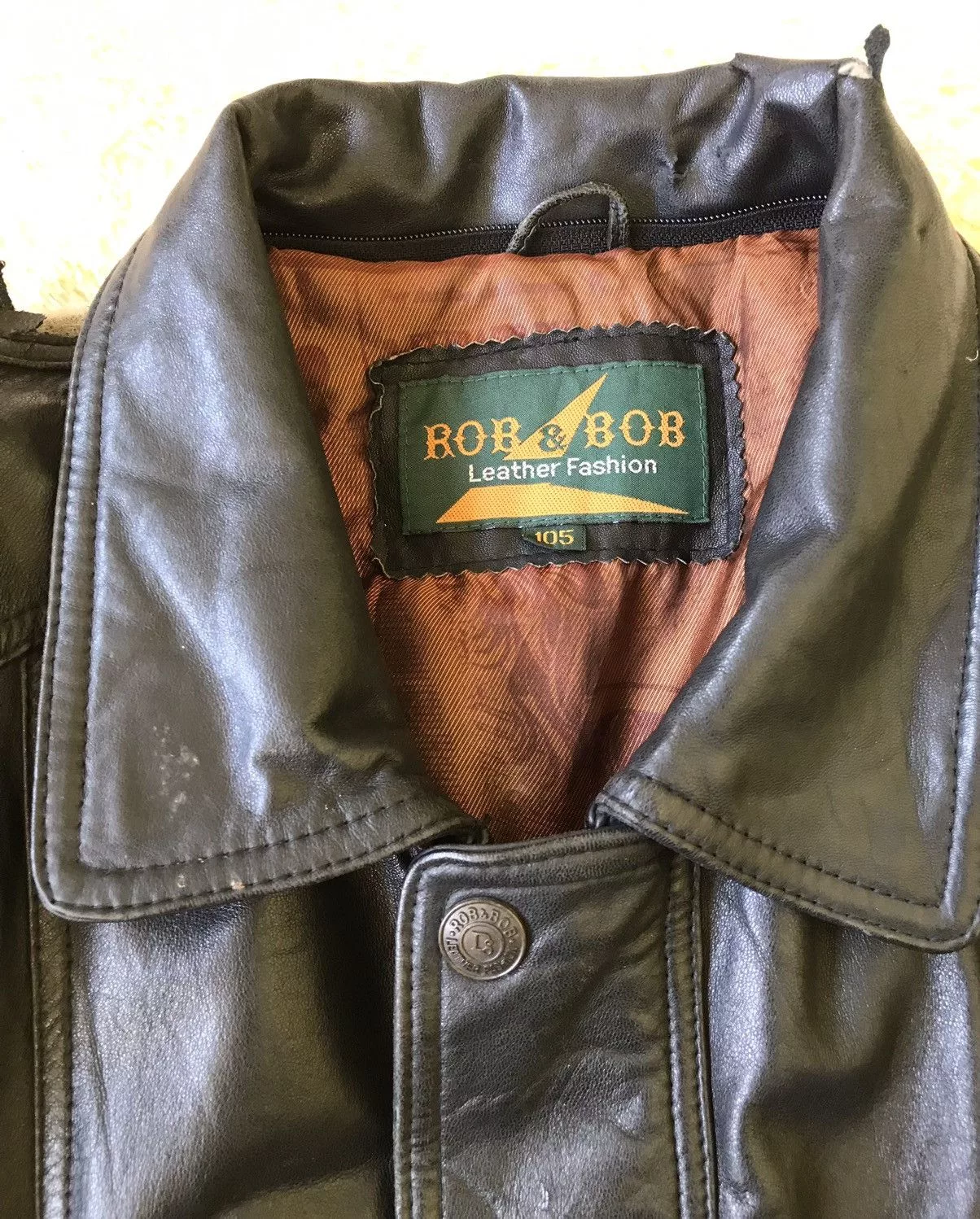 Leather Leather Jackets Leather × Vintage Rob & Bob Vintage Leather Jacket Black
