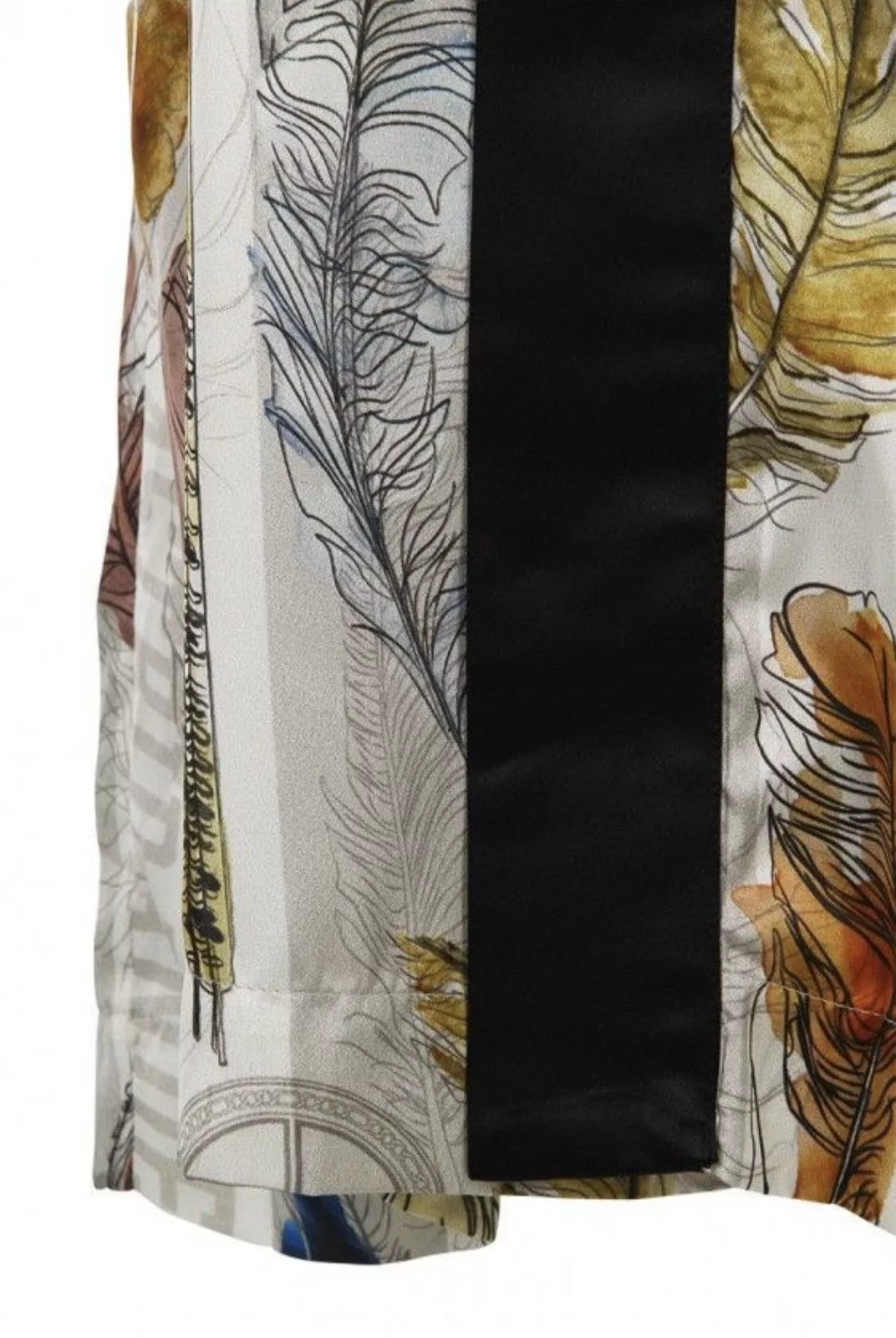 Astrid Andersen Sweatshirts Hoodies ASTRID ANDERSEN feather print long jacket White