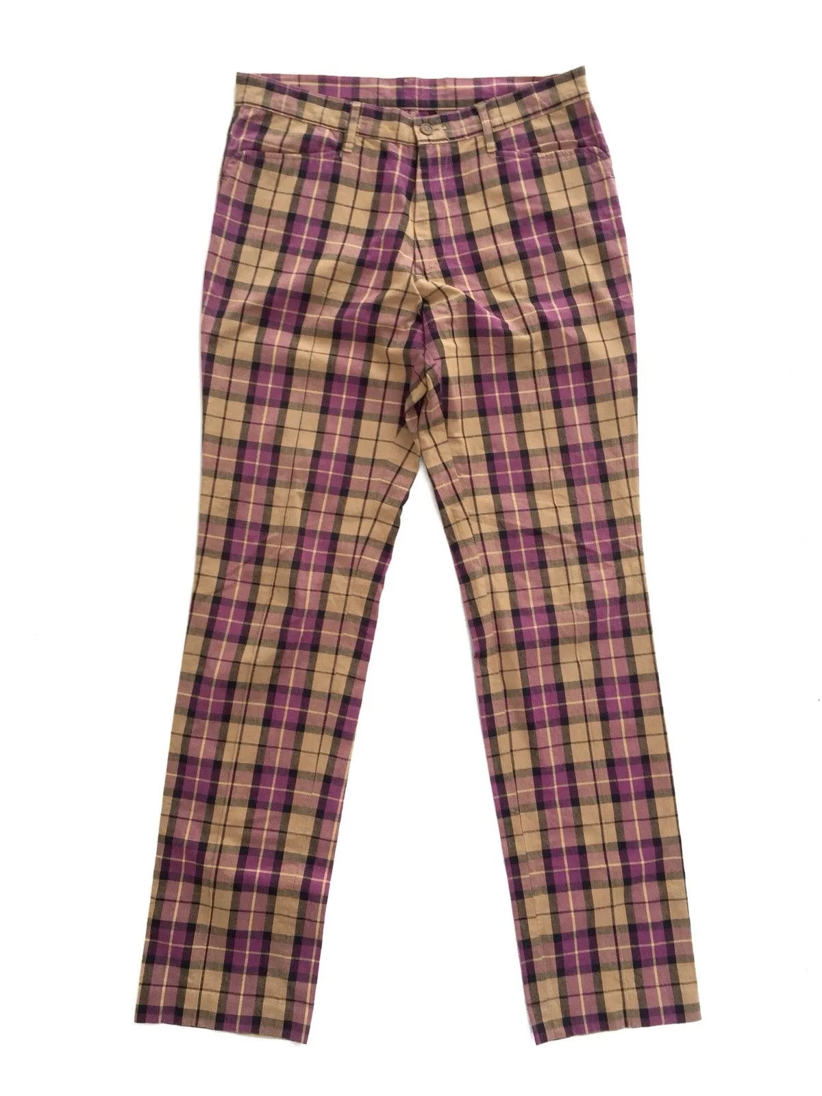 Beams Plus Casual Pants Beams Plus × Designer Beams Checkered Tartan Punk Trousers Pants Multi