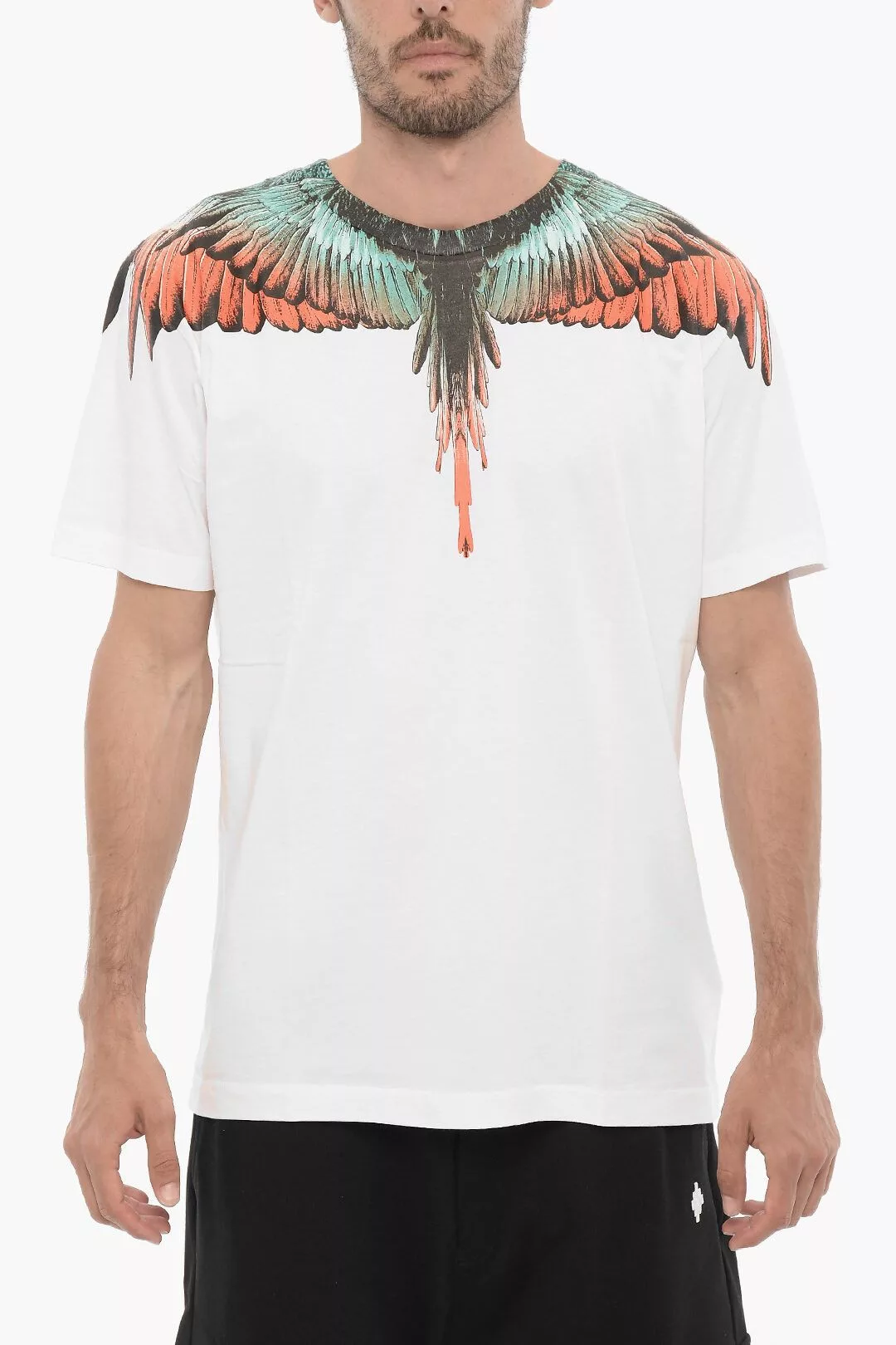 Marcelo Burlon Short Sleeve T Shirts Marcelo Burlon og1mm0824 Crewneck T-Shirt in White