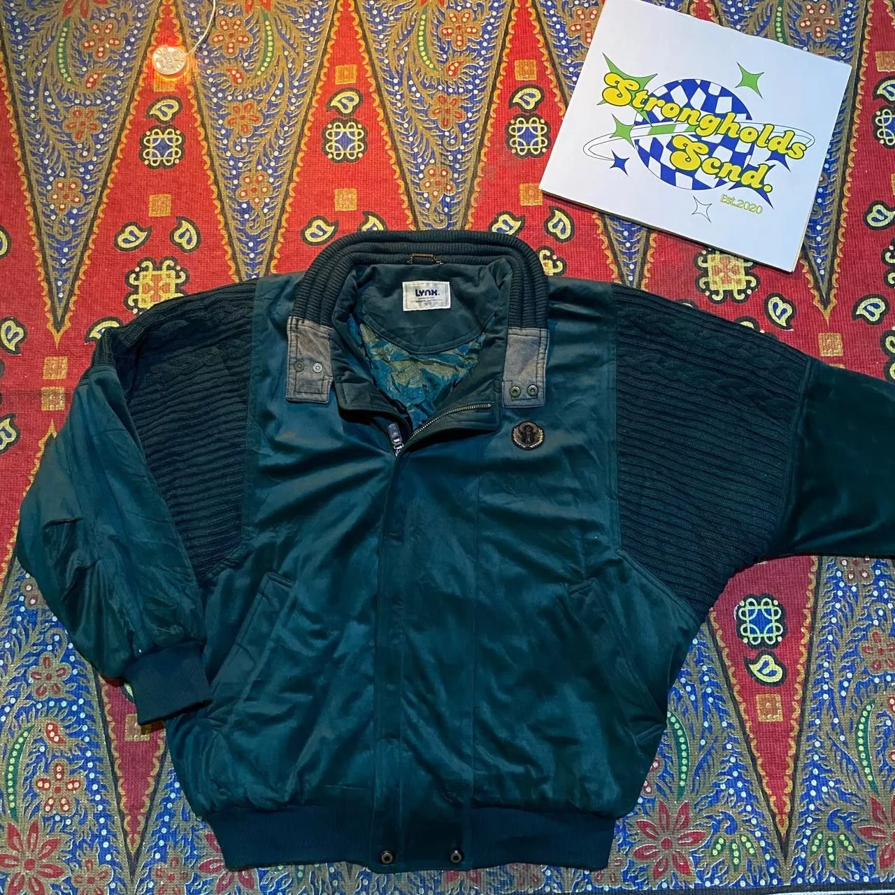 Vintage Bombers Vintage Flight Jacket Lynx Green