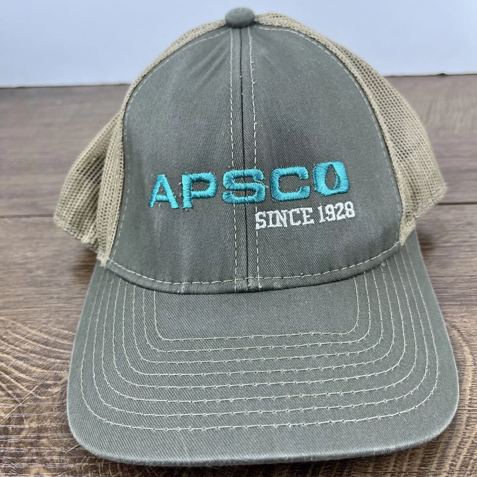 Other Hats Other Apsco Hat Apsco 1928 Hat Gray Hat Adjustable Gray Adult Size