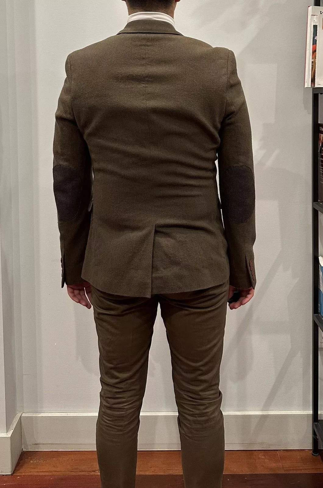 Topman Suits Topman 3 Button Wool & Cotton Suit Green