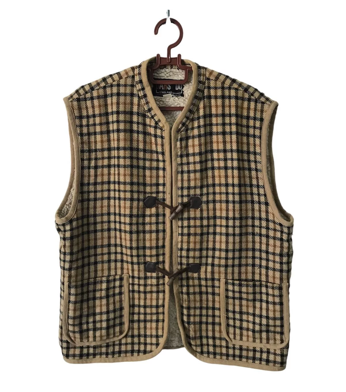 DAKS Vests Daks England Vest Fleece Sherpa Multi