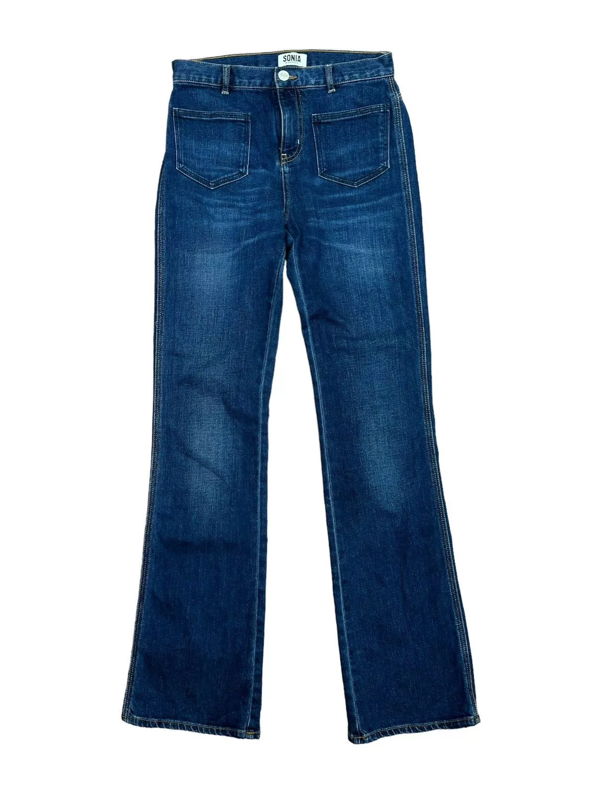 Sonia Rykiel Jeans Sonia Rykiel Bootcut Jeans Embroidered Logo size 36 Blue