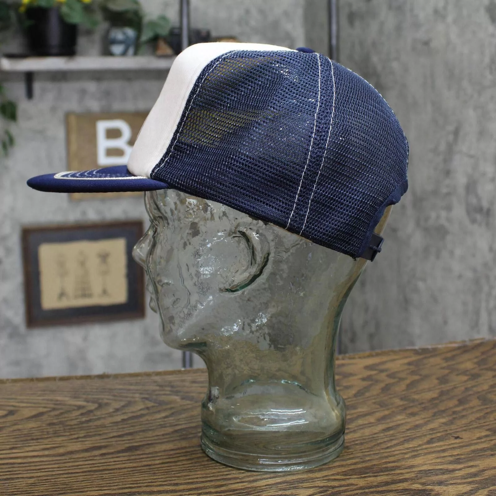Designer Hats Designer S&A Custom Built Homes Vintage Trucker Hat Blue / White OS