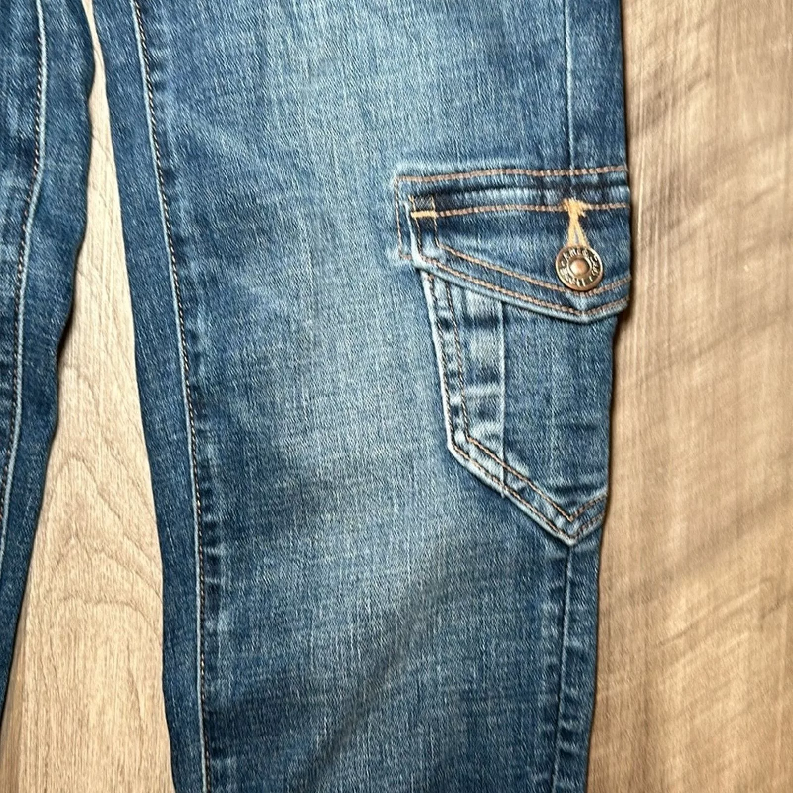 American Eagle Outfitters Jeans American Eagle Outfitters American Eagle Next Level Cargo Hi-Rise Jegging - 000S Blue