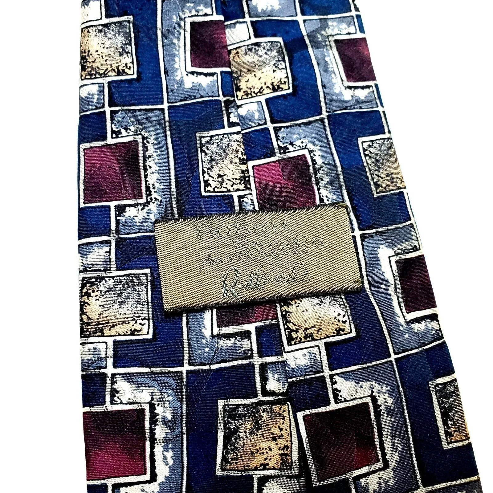 Robert Talbott Ties Pocketsquares Robert Talbott Robert Talbot Studio Silk Tie Blue Geometric Print Classic