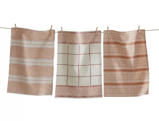 Coral Earth Dishtowel