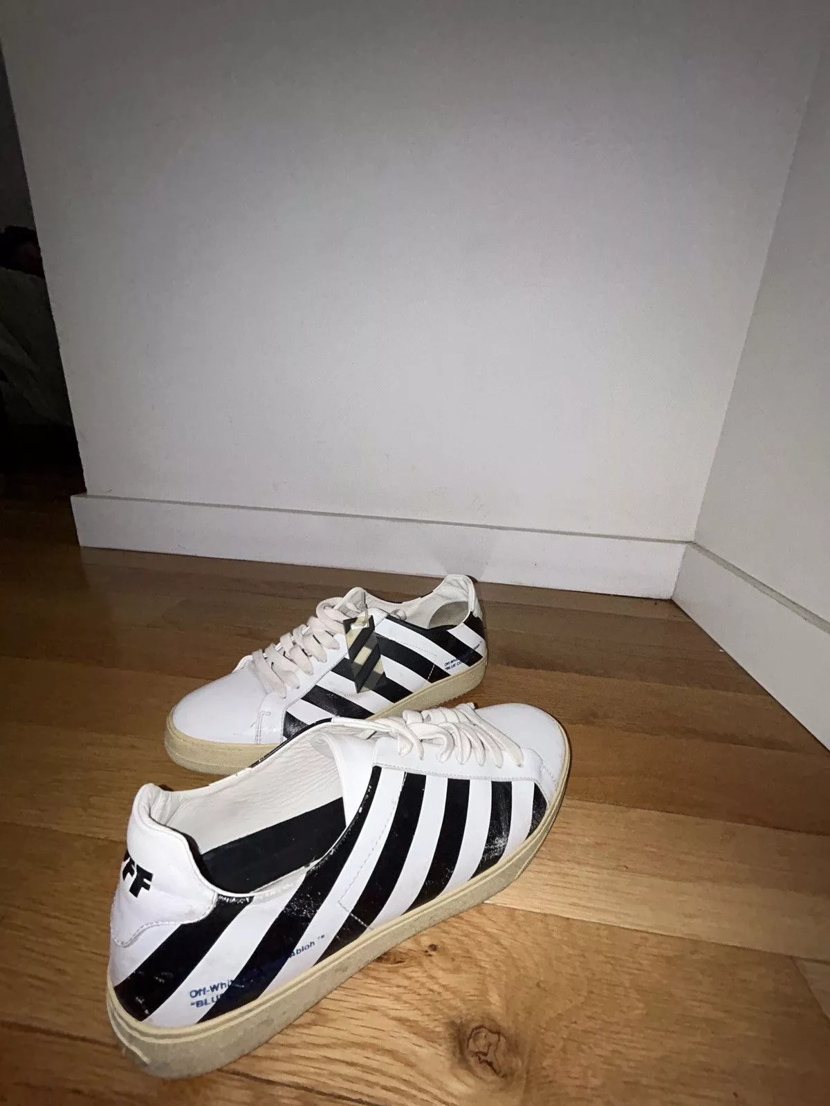 Off-White Low Top Sneakers Off-White × Virgil Abloh 2018 VIRGIL “ BLUE COLLAR “ Black