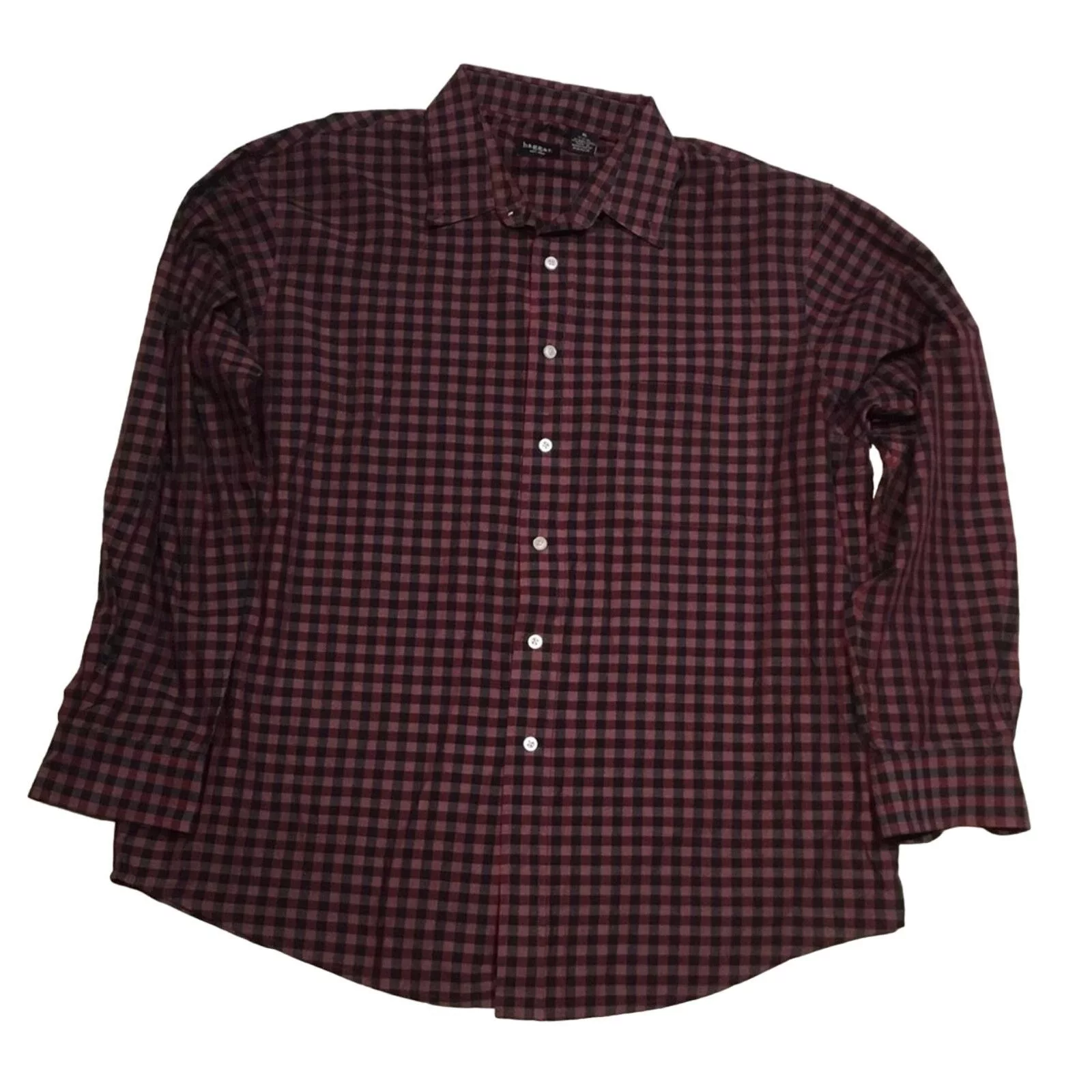 Haggar Shirts Button Ups Haggar Button Up Shirt Red