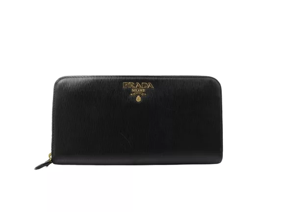 Prada Wallets Prada Zippy Black Leather Wallet