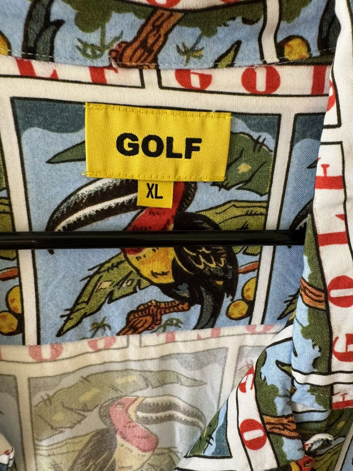 Golf Wang Shirts Button Ups Golf Wang Rayon Toucan button up shirt Size XL Blue