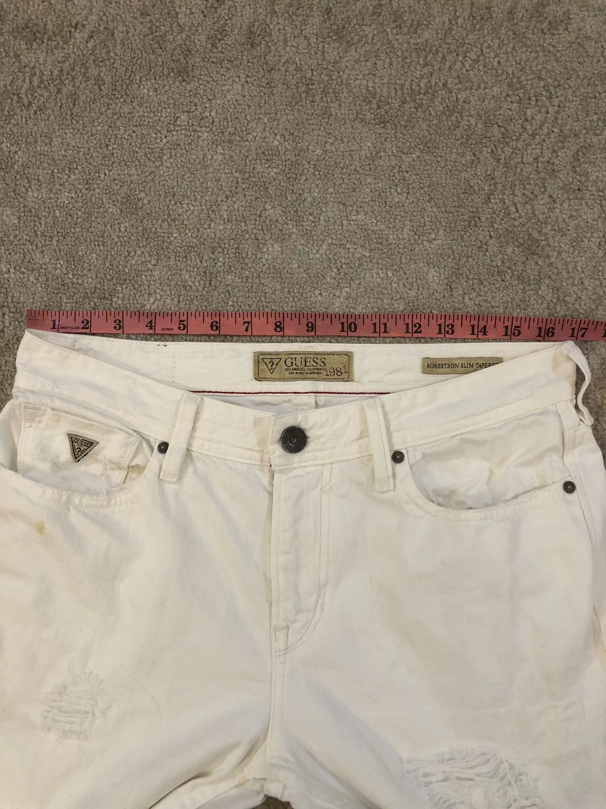Guess Denim Guess Distressed Denim jeans White
