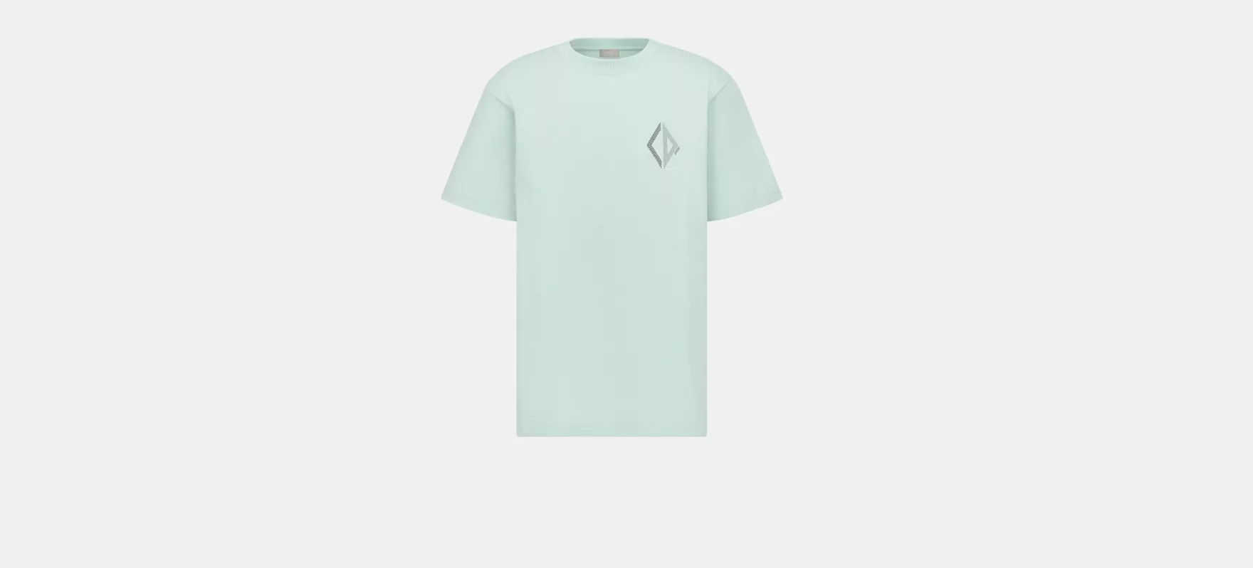 Dior Short Sleeve T Shirts Dior o1w1db10624 Diamond Relaxed-Fit T-Shirts in Green