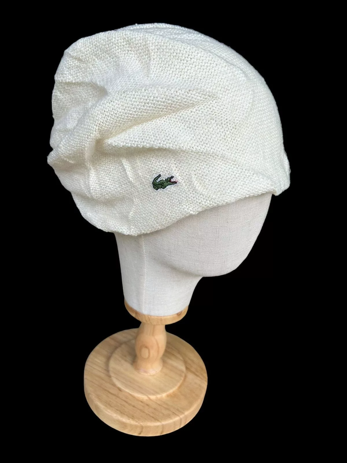 Lacoste Hats Lacoste × Vintage Lacoste Beanie hats rare design White Streetwear