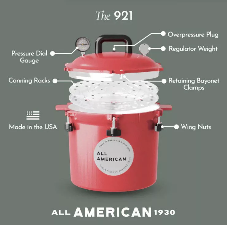 -- Tomato 21.5 QT Pressure Cooker/Canner