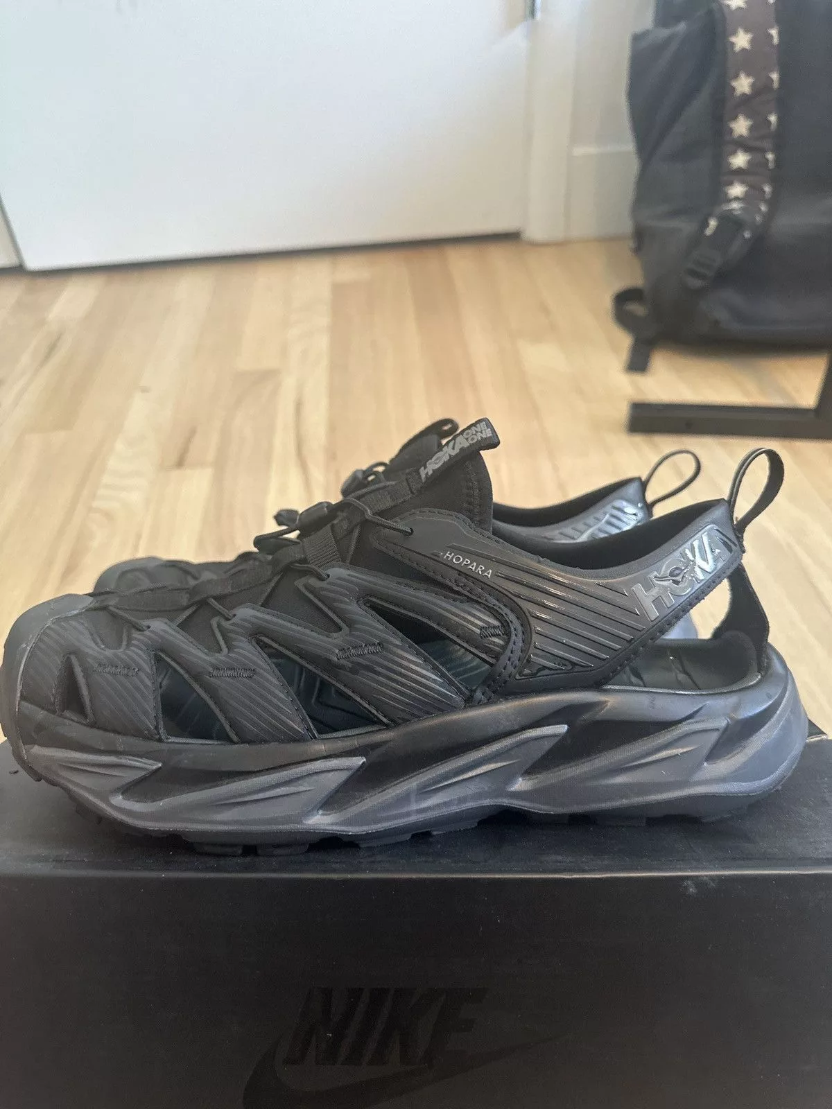 Hoka Sandals Hoka Hopara I - black - size 11 - barely worn