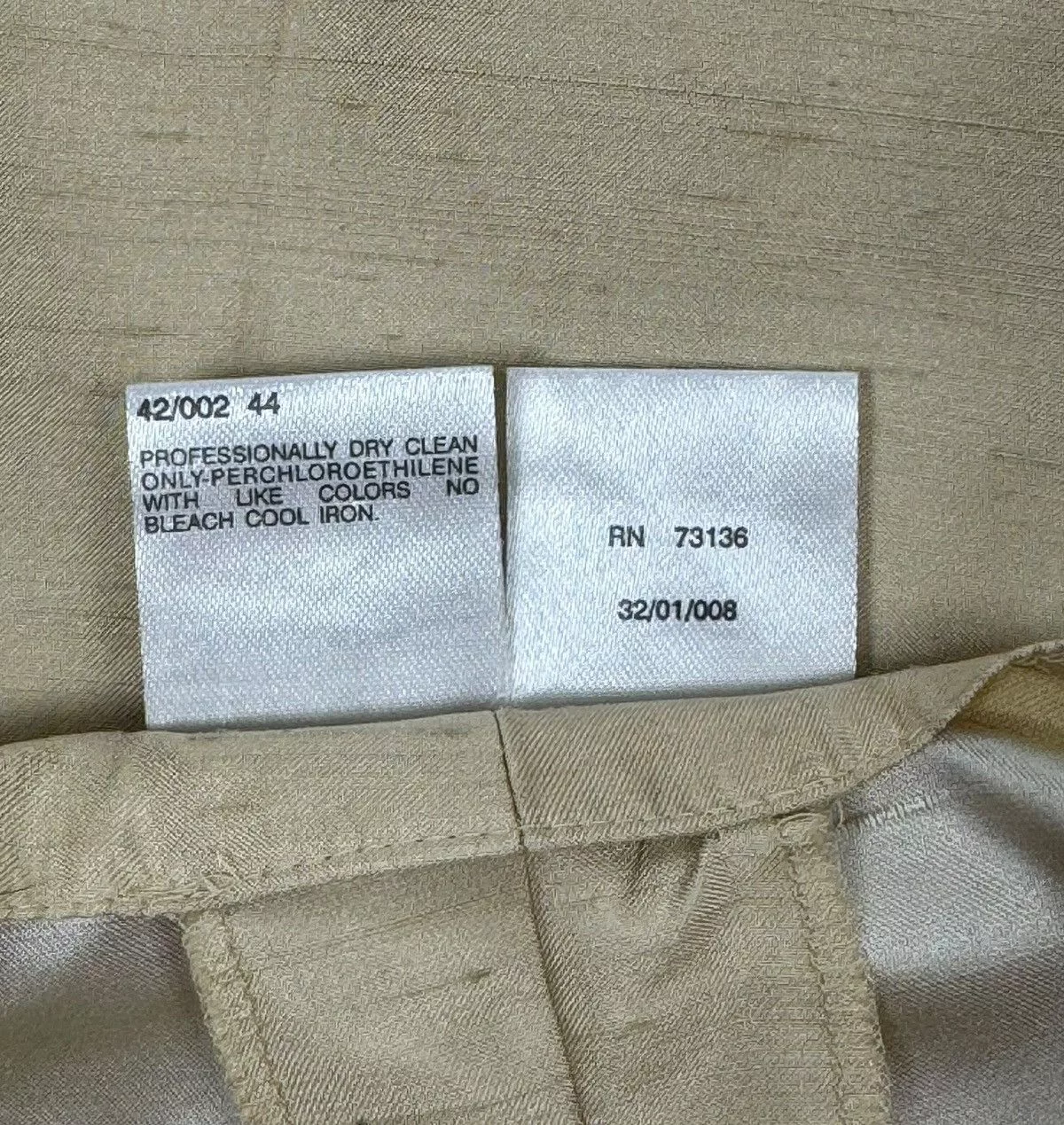 Max Mara Pants Max Mara Silk-Acetat Pants size US10 IT44 Beige