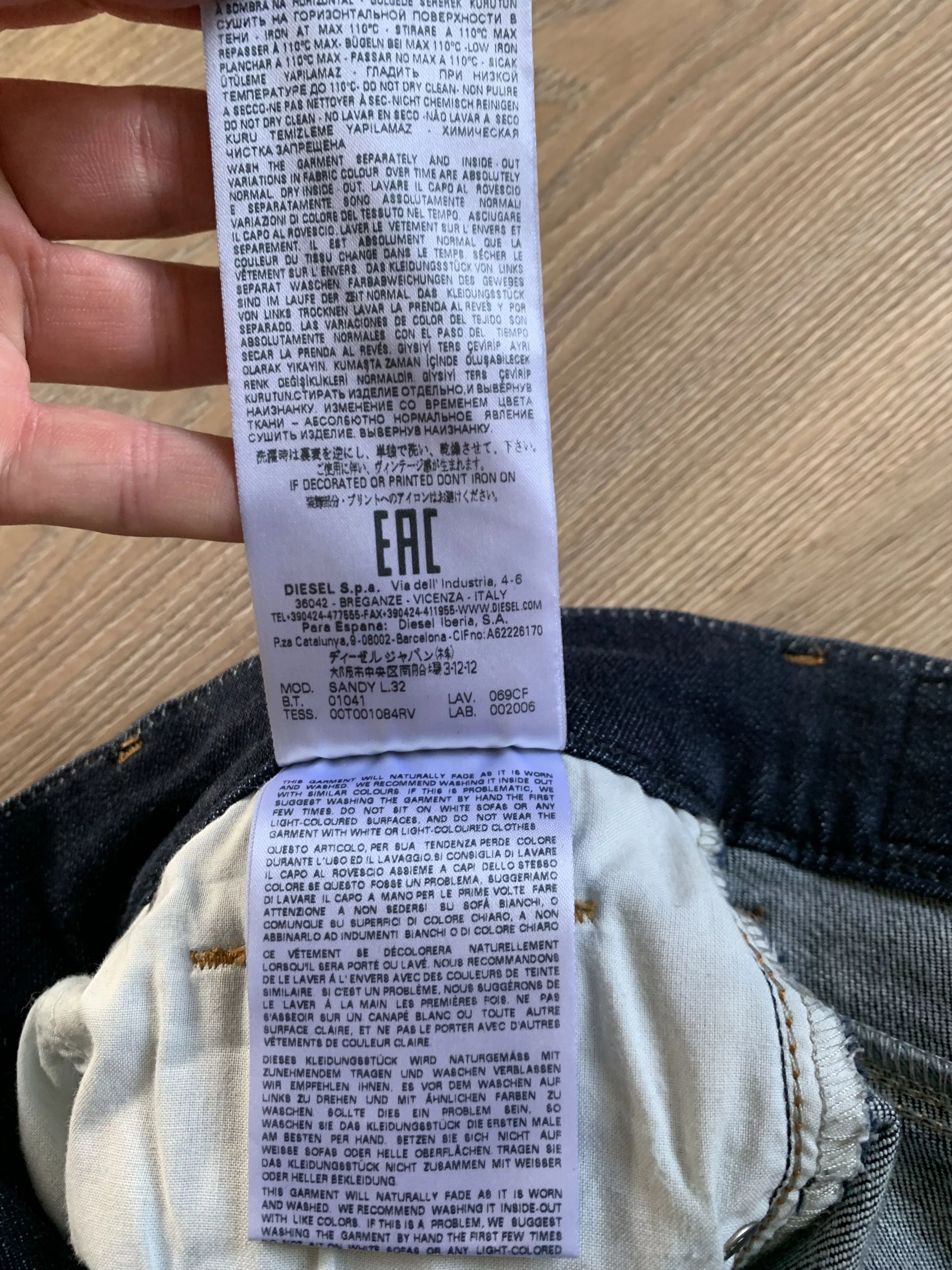 Diesel Jeans Diesel Sandy Womens Denim Stretch Jeans Blue Streetwear