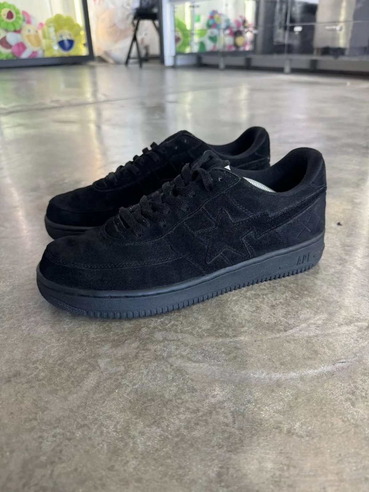 Bape Low Top Sneakers Bape x Kaws Bapesta Black