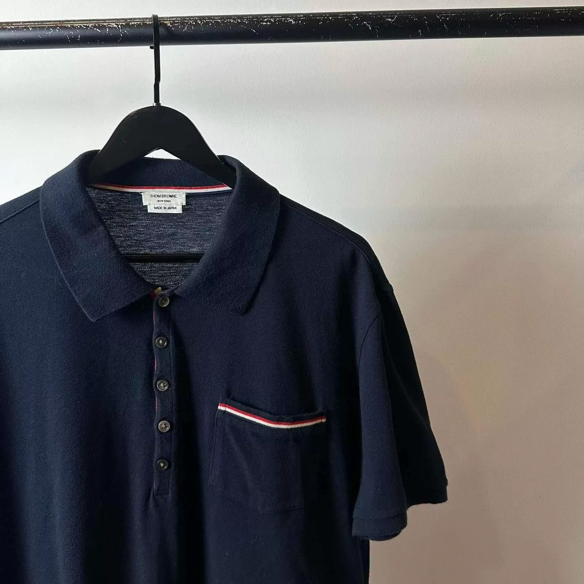 Thom Browne Polos THOM BROWNE POLO SHIRT Blue Luxury