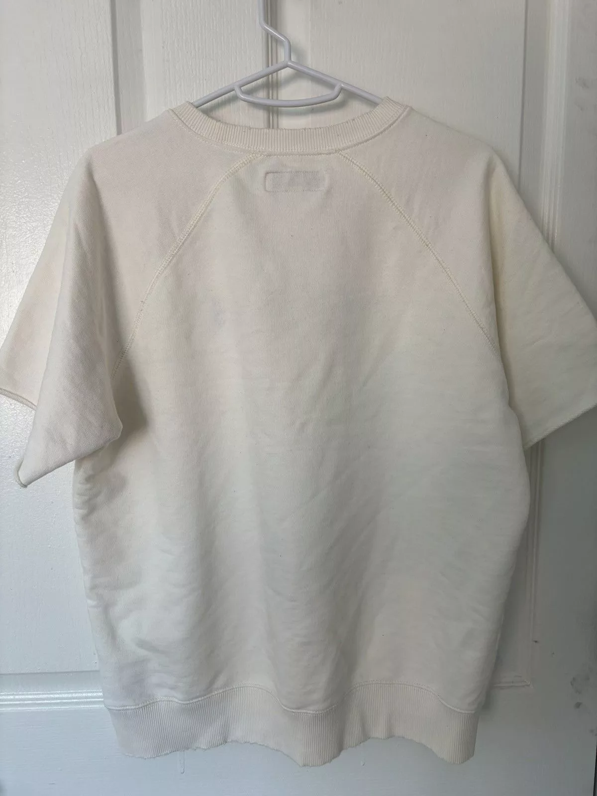 Guess Short Sleeve T Shirts Guess Vintage-Inspired Los Angeles Short Sleeve Sweatshirt White