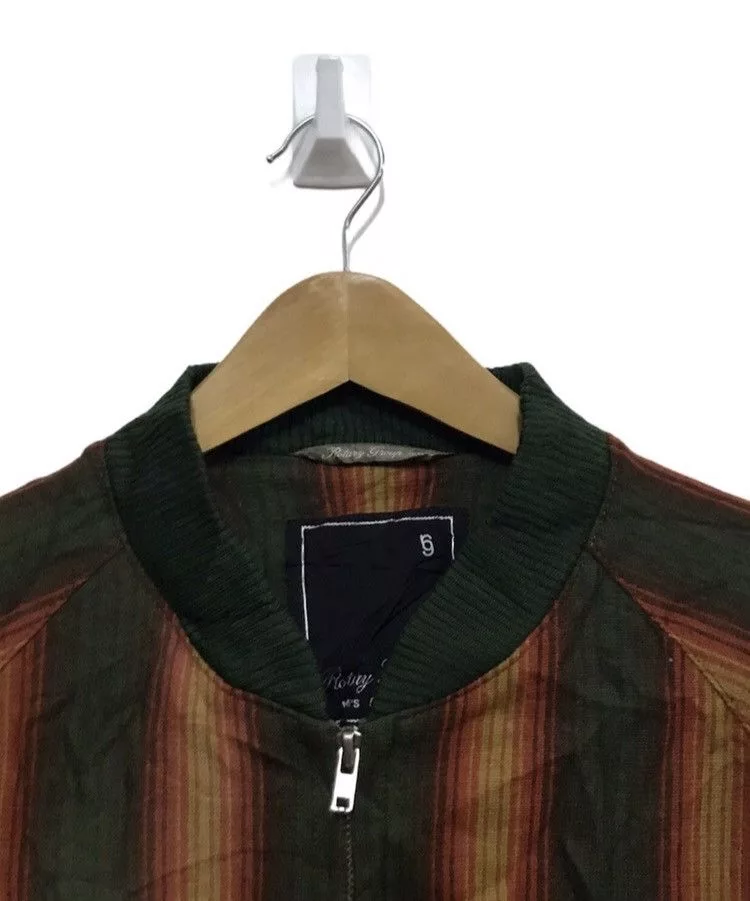 Japanese Brand Light Jackets Japanese Brand × Vintage Rotry group stripes bomber jacket Multi