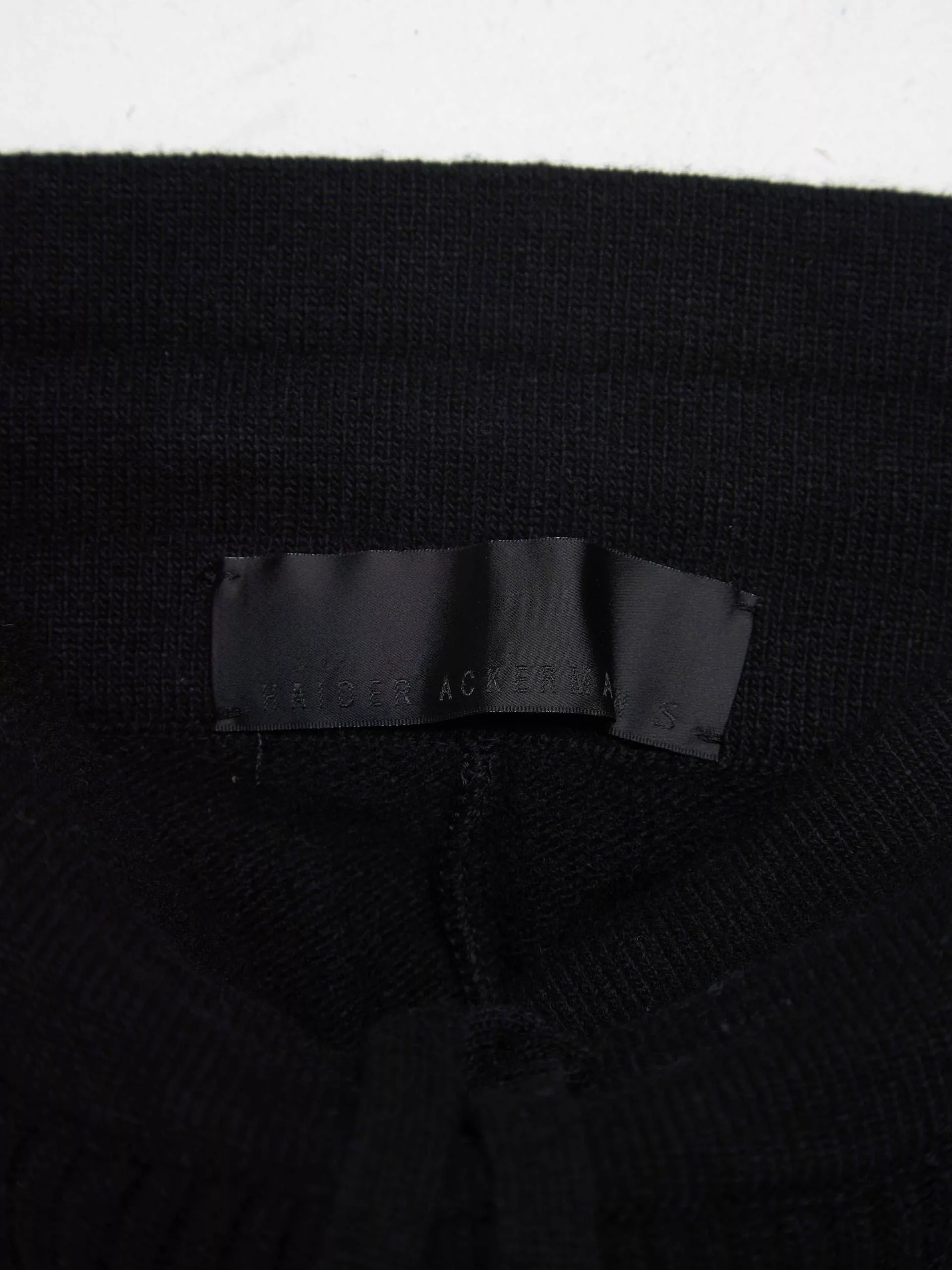 Haider Ackermann Casual Pants Haider Ackermann Black Leather Inserts woolen Pants