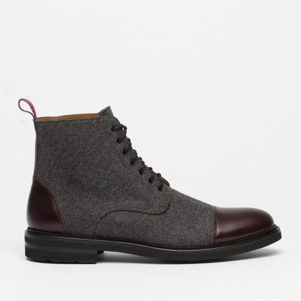 TAFT Boots Taft The Jack in Grey/Oxblood 11 Gray