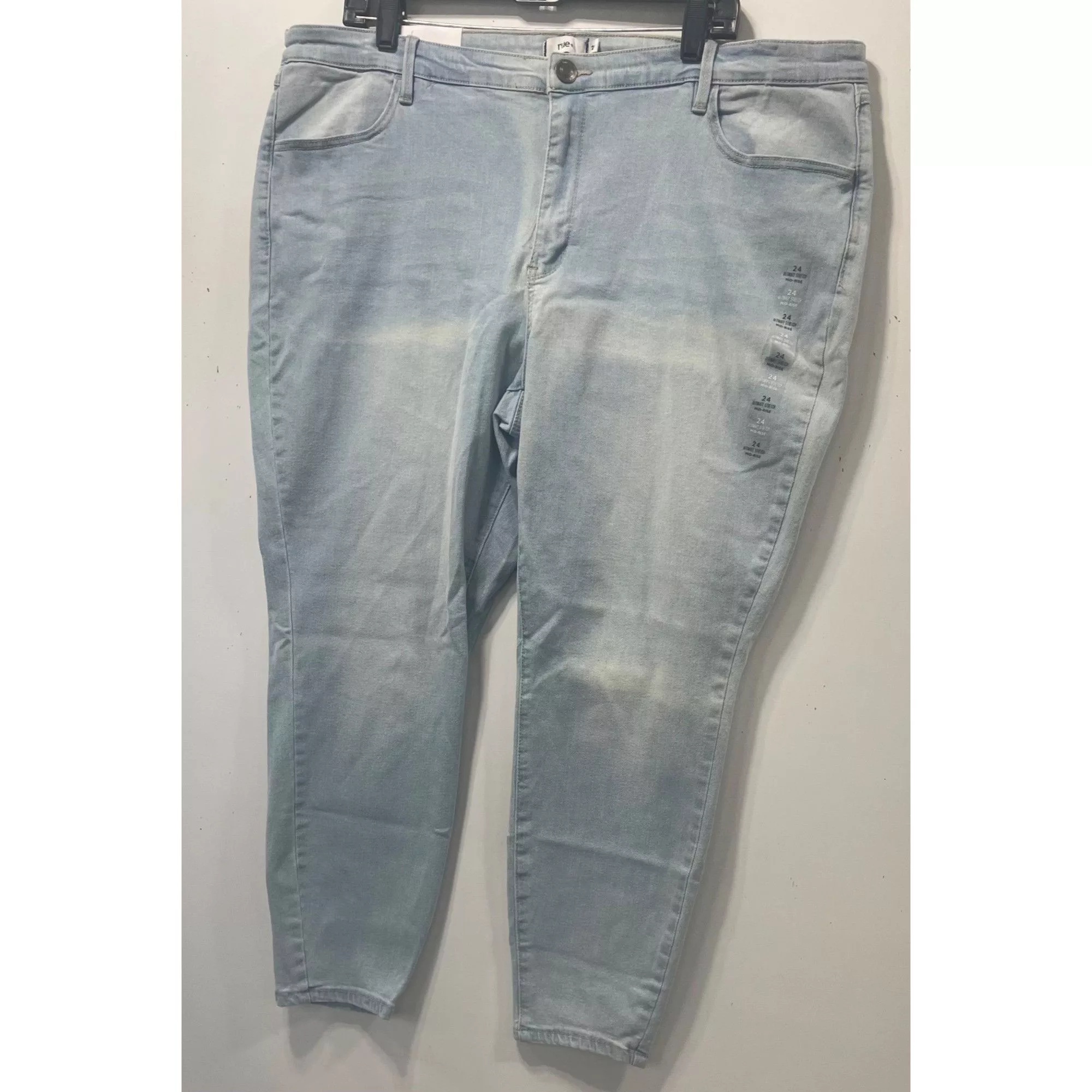Other Jeans Other Rue + - Women's Ultimate Stretch Mid-Rise - Light Blue - 24