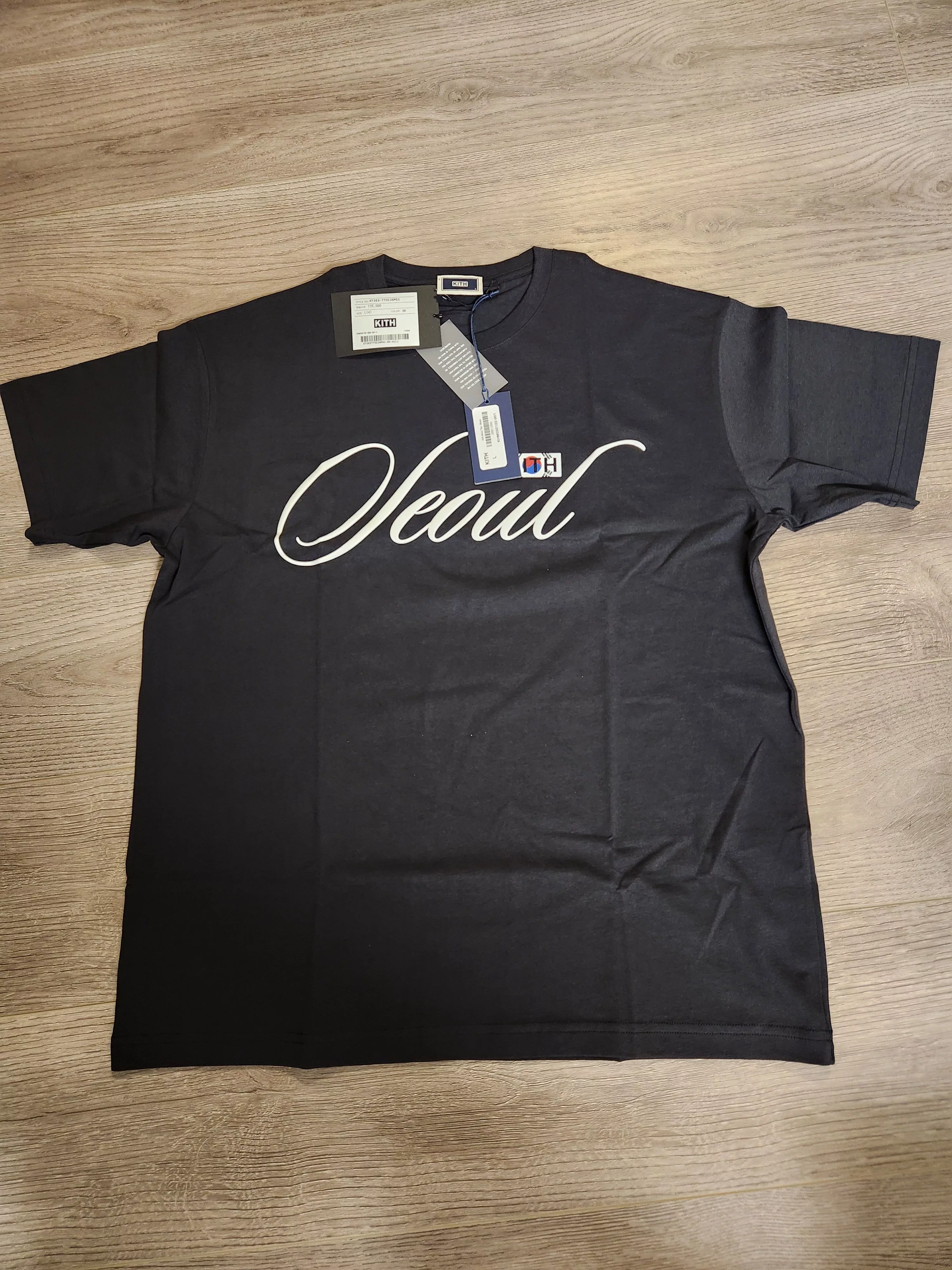 Kith Short Sleeve T Shirts Kith seoul tee Black